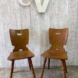 Pair of winstub (bistro) chairs