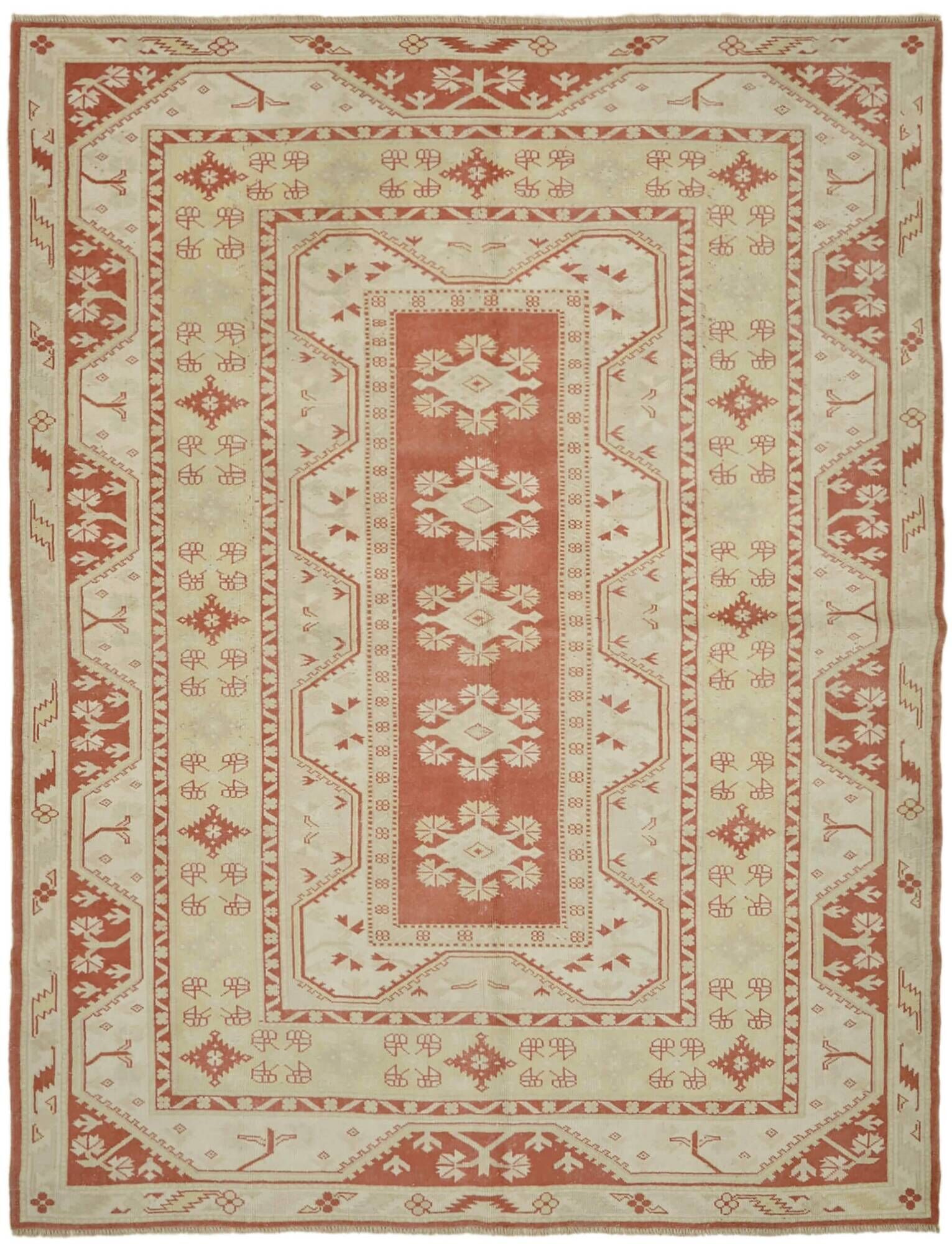 Turkish Vintage Anatolian Rug 211 cm x 268 cm