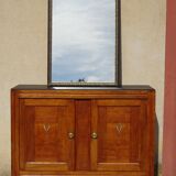 Vintage buffet in light and black oak