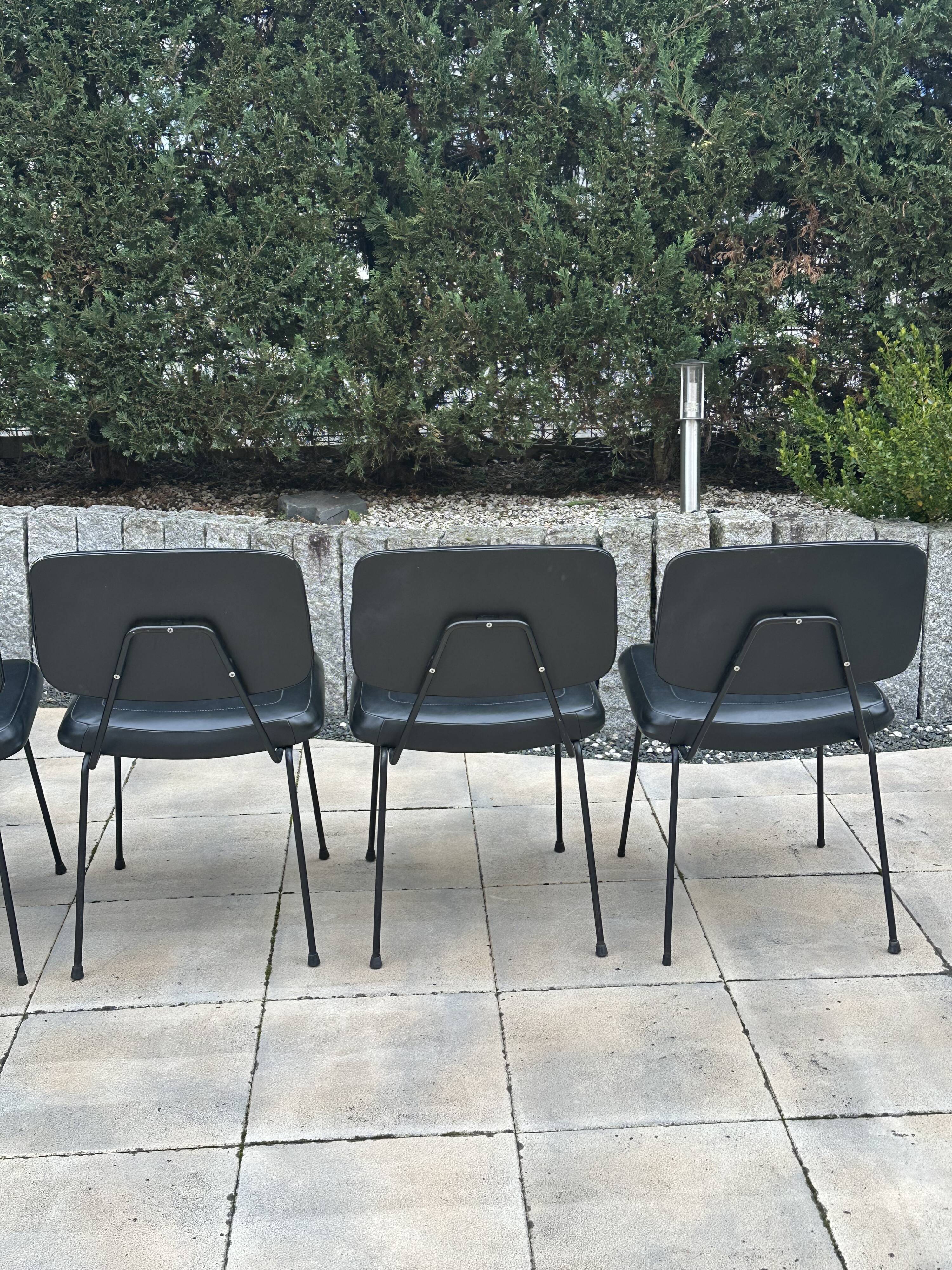 Set of 6 Pierre Paulin CM 196 chairs for Thonet – 1960s