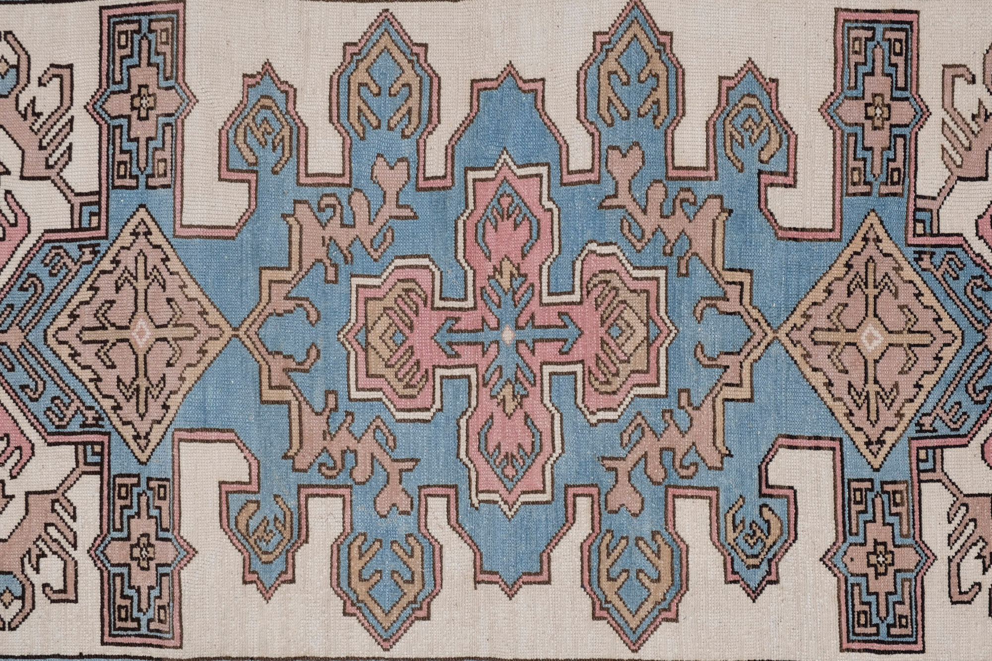 Vintage soft color turkish oushak rug 175 x 244 cm