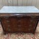 Commode époque Empire acajou marbre carrare