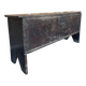 Large Heavy 18th Century Circa 1700 Primitive Carved Oak Sword Chest, Good