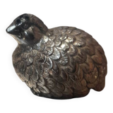 Silver metal sugar bowl