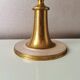 Set of 2 brass candle holders with mother-of-pearl, 1970s