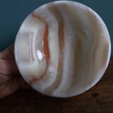 Empty bowl onyx alabaster pocket