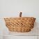 Panier ancien en rotin – rangement déco bohème vintage