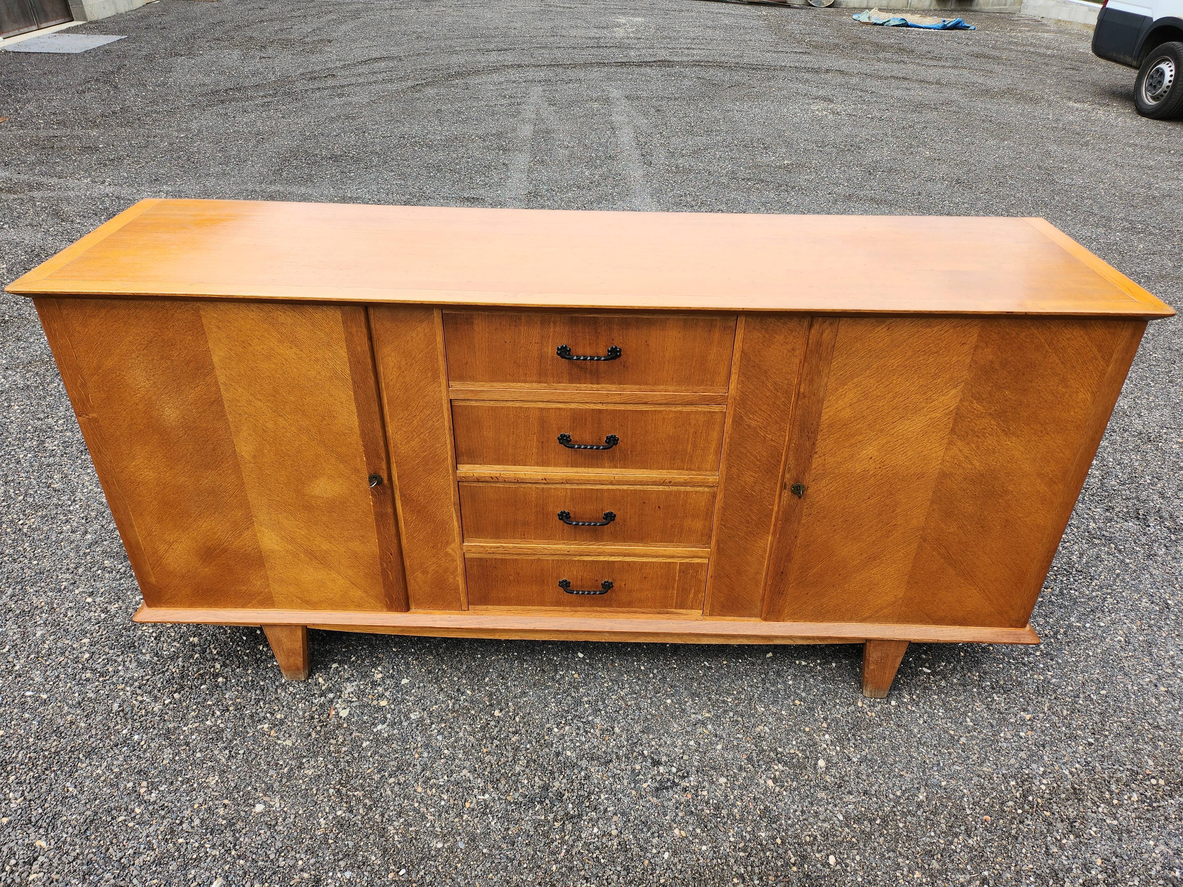 Light oak vintage sideboard