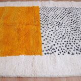 Handmade Moroccan wool rug, 250cm x 150cm, unique piece.