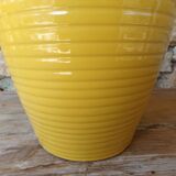 Yellow glazed earth vase