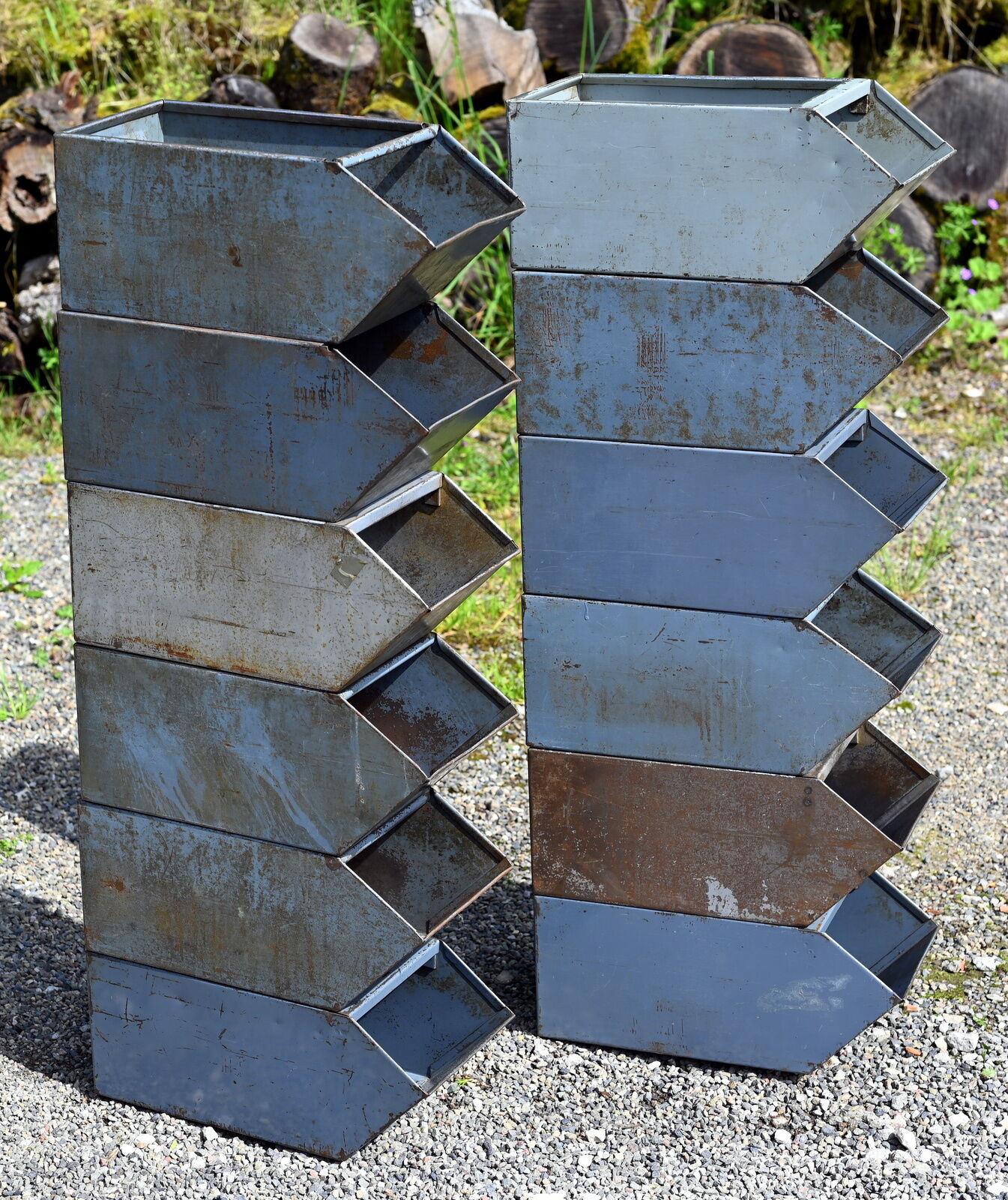 Lot 12 factory spout bins