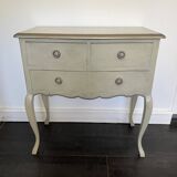 Commode-sauteuse vert eau