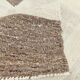 Cream & Brown Large Kilim Rug, 255x313Cm