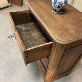 Bleached walnut chest of drawers