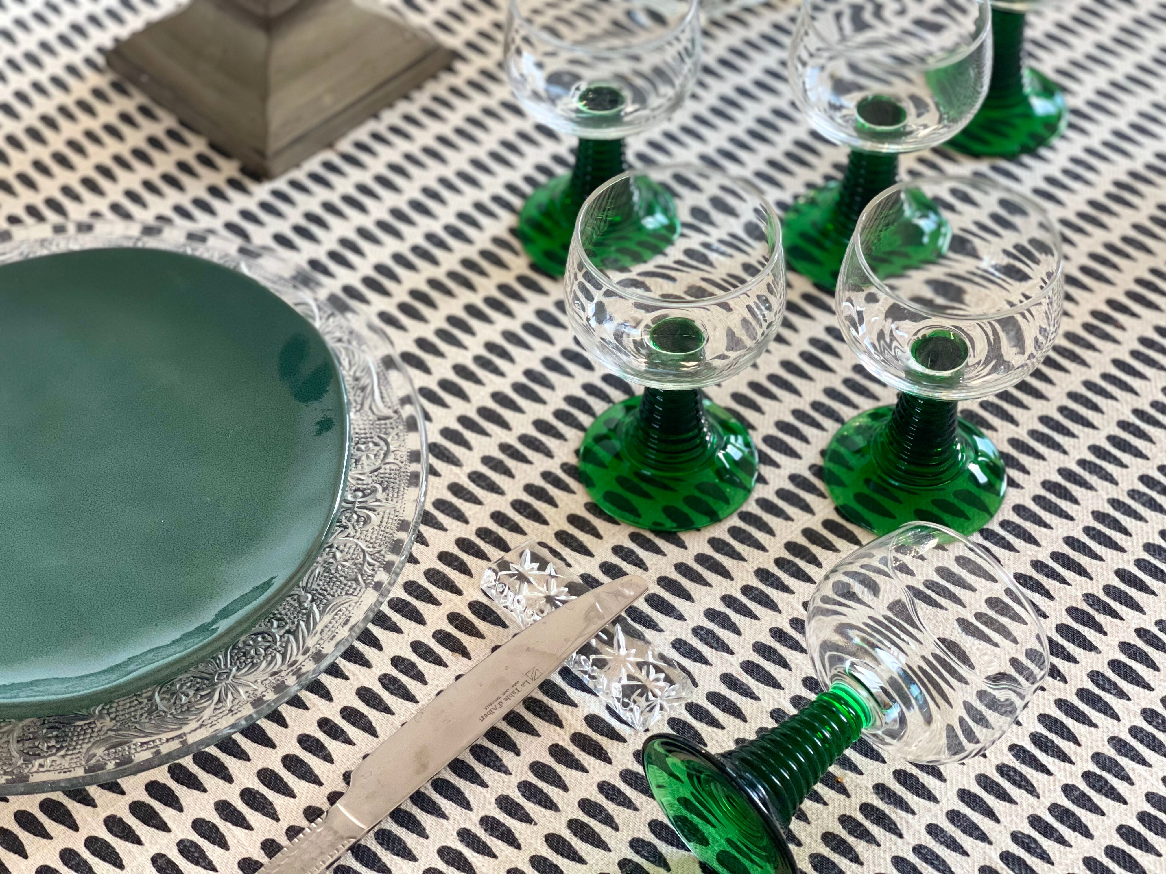 6 verres à pied Luminarc 1970