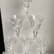 Set of 6 crystal wine glasses 50s