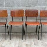 Set of 4 vintage chairs and design Eromes