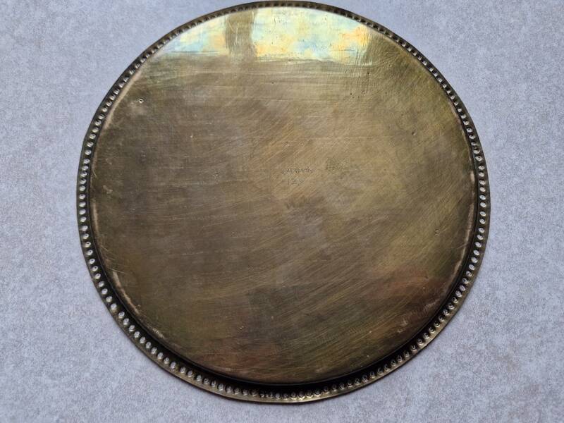 Old plate made of copper or brass - India No. 2