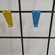 Vintage metal coat and hat rack