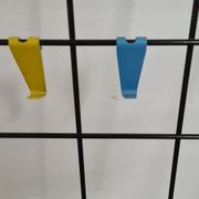 Vintage metal coat and hat rack