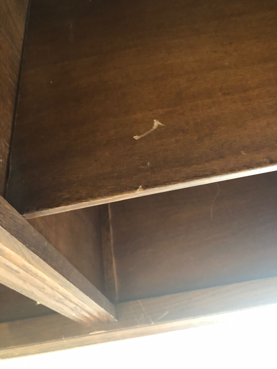 Wardrobe half wardrobe and old oak shelves