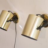 Pair of Scandinavian vintage wall lamps 1970