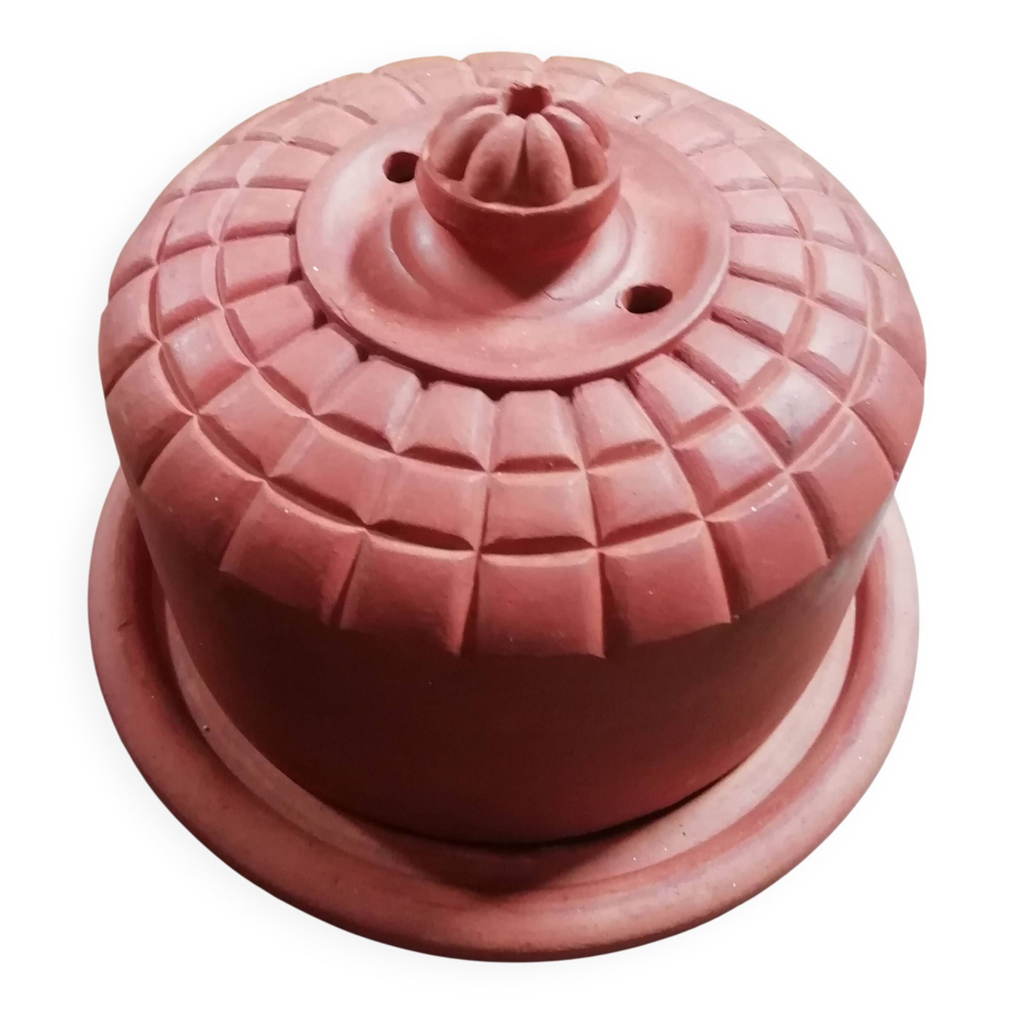 Terracotta butter dish