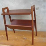 Old teak magazine holder