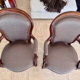 Paire de fauteuils Louis-Philippe