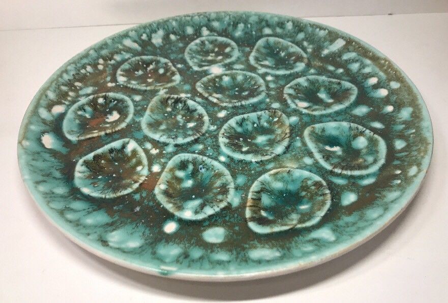 Flat oyster signed vintage model Niderviller foam