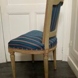 Old louis XVI style chair patinated wood