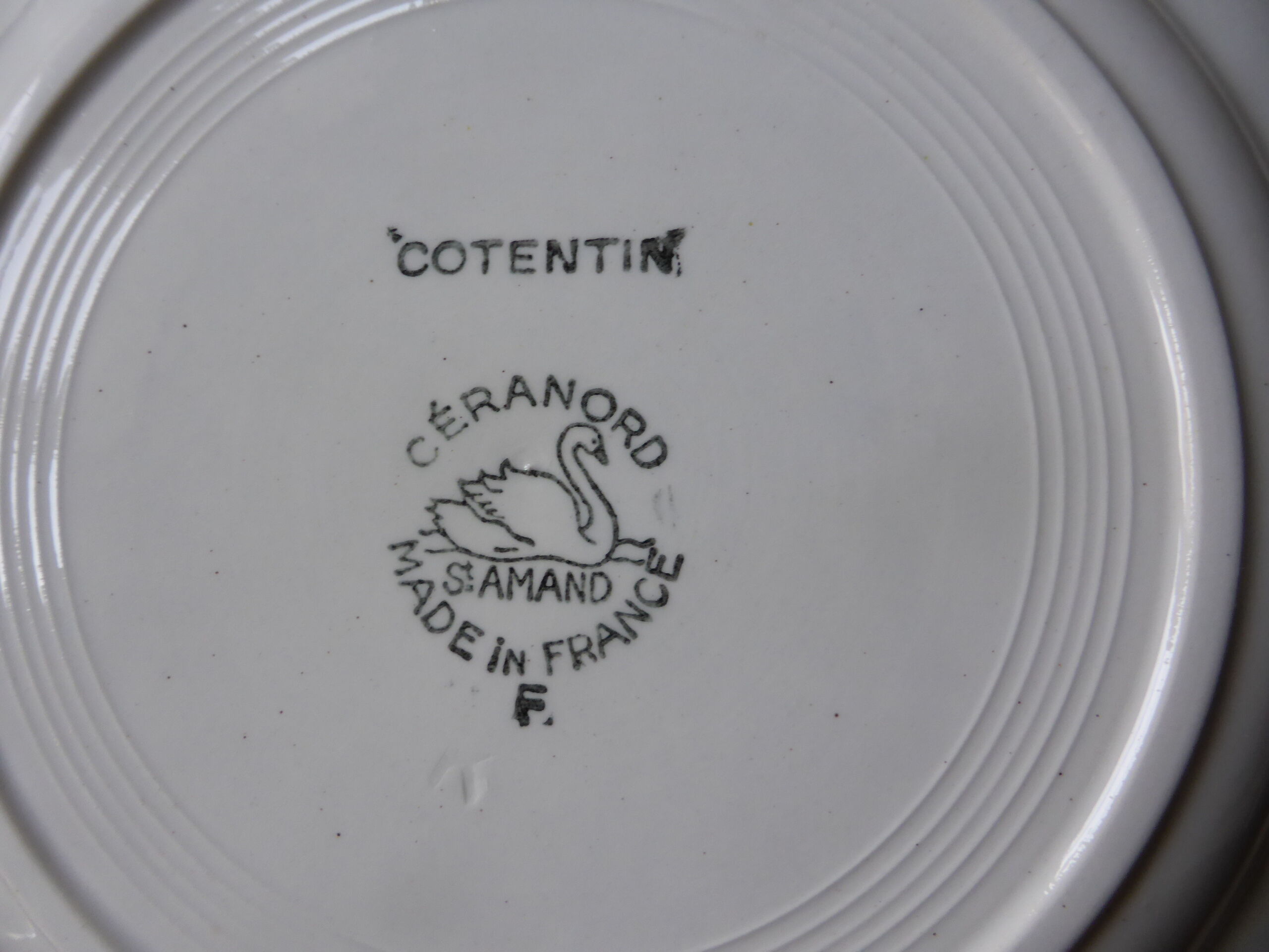 6 hollow plates Ceranord St amand model Cotentin 200885