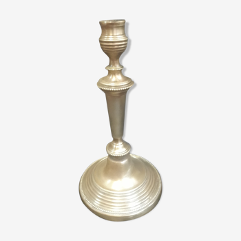 Neoclassical brass candlestick