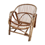 Vintage rattan armchair