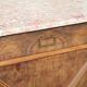 Art Deco sideboard in solid walnut and veneer – pink marble top