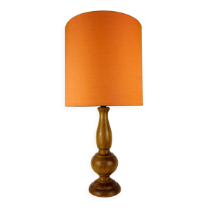Lampe bois tourné abat - jour