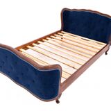 Antique bed, France, circa 1900. After renovation.