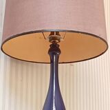 Lampe "violet blue" Philippe Capelle abat-jour d'origine, vers 1950