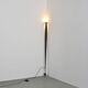 Black lacquered metal floor lamp, Italian work 1980