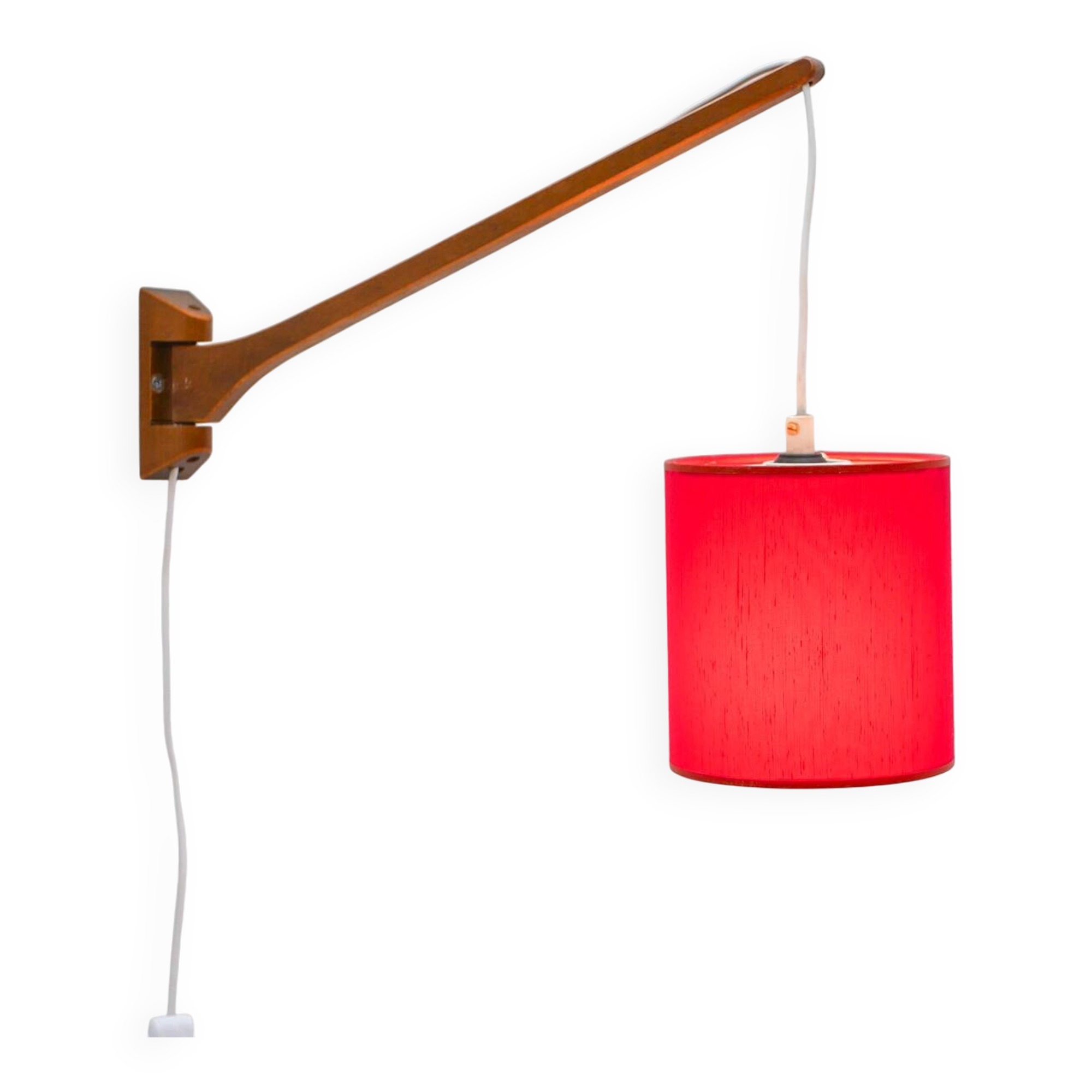 Scandinavian Mid-Century modern Wall lamp/swing teak lamp