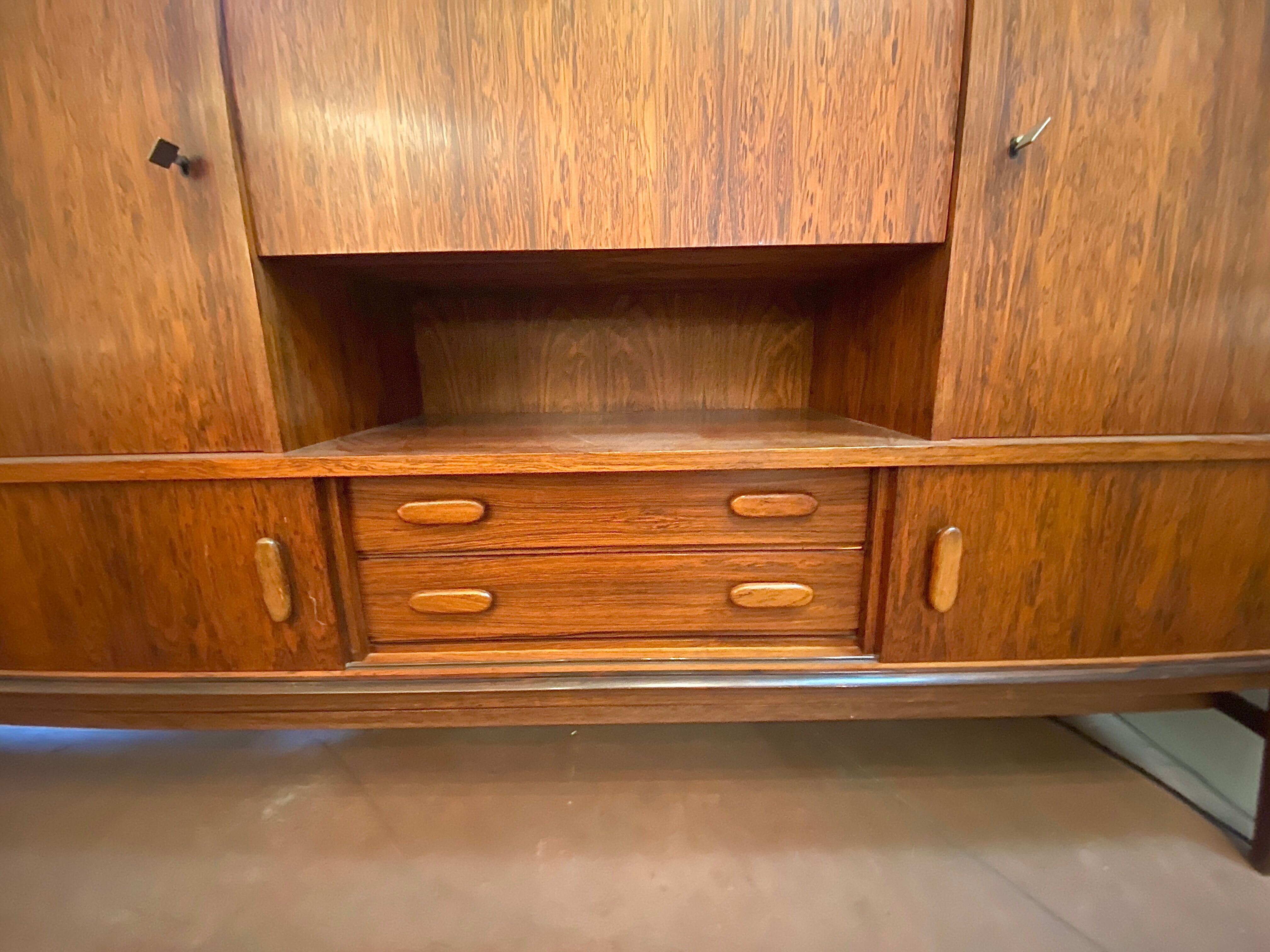 Scandinavian row high rosewood rio for arno circa 60