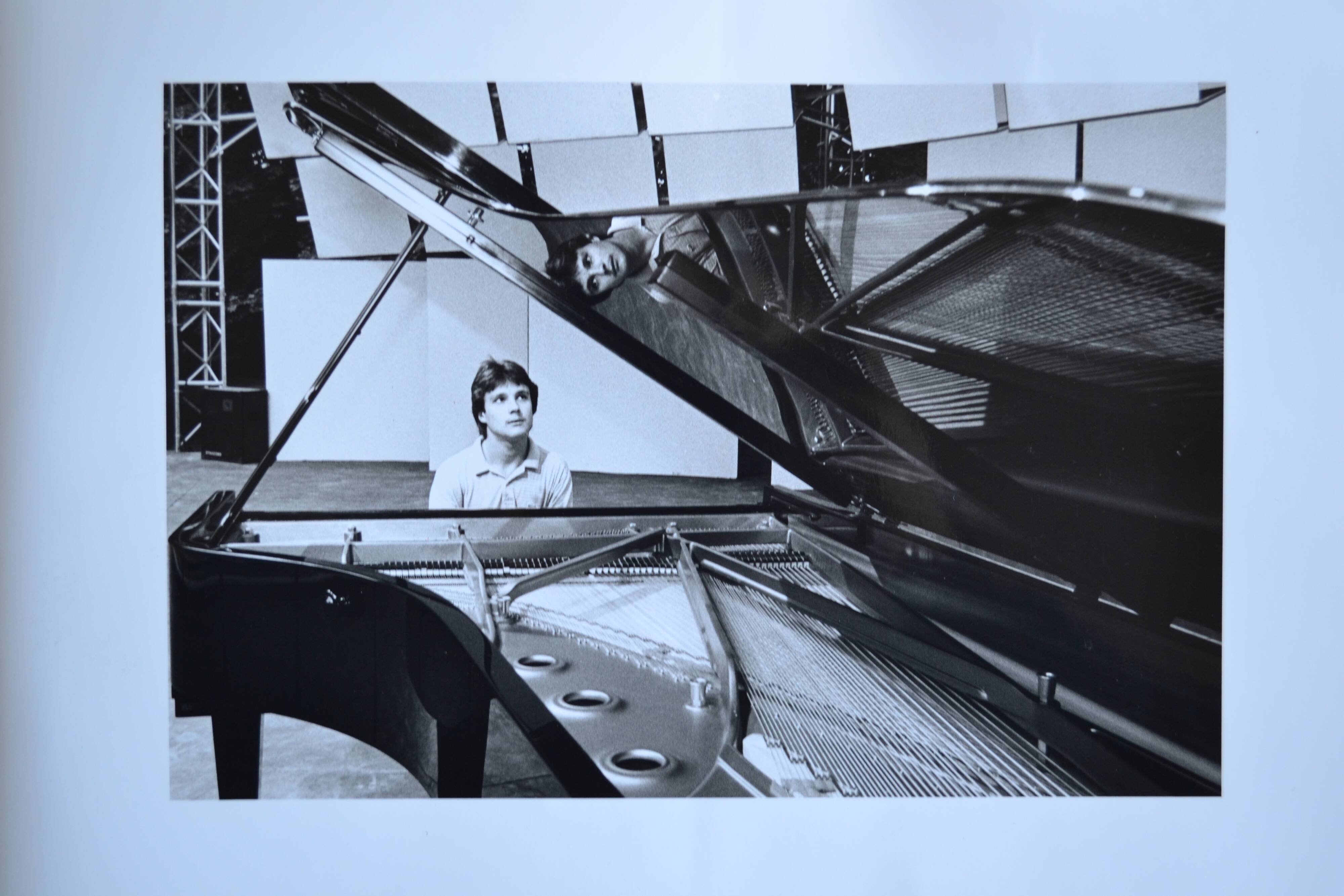 "piano pianist" original anonymous black & white photo