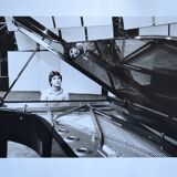 "piano pianist" original anonymous black & white photo