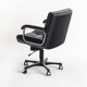 Vintage leather armchair. Swivel, on casters, multi-position. Norway, 1970s.