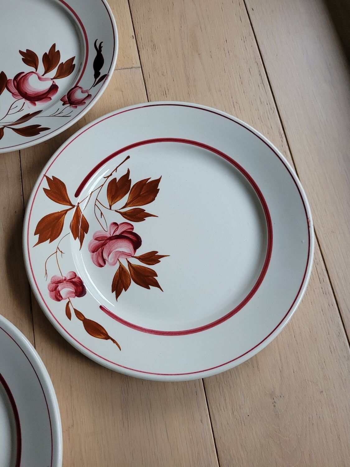 Lot 6 flat plates Touraine de Lunéville