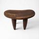 Grand senoufo stool — royal l26 in solid wood n1 - scu piece