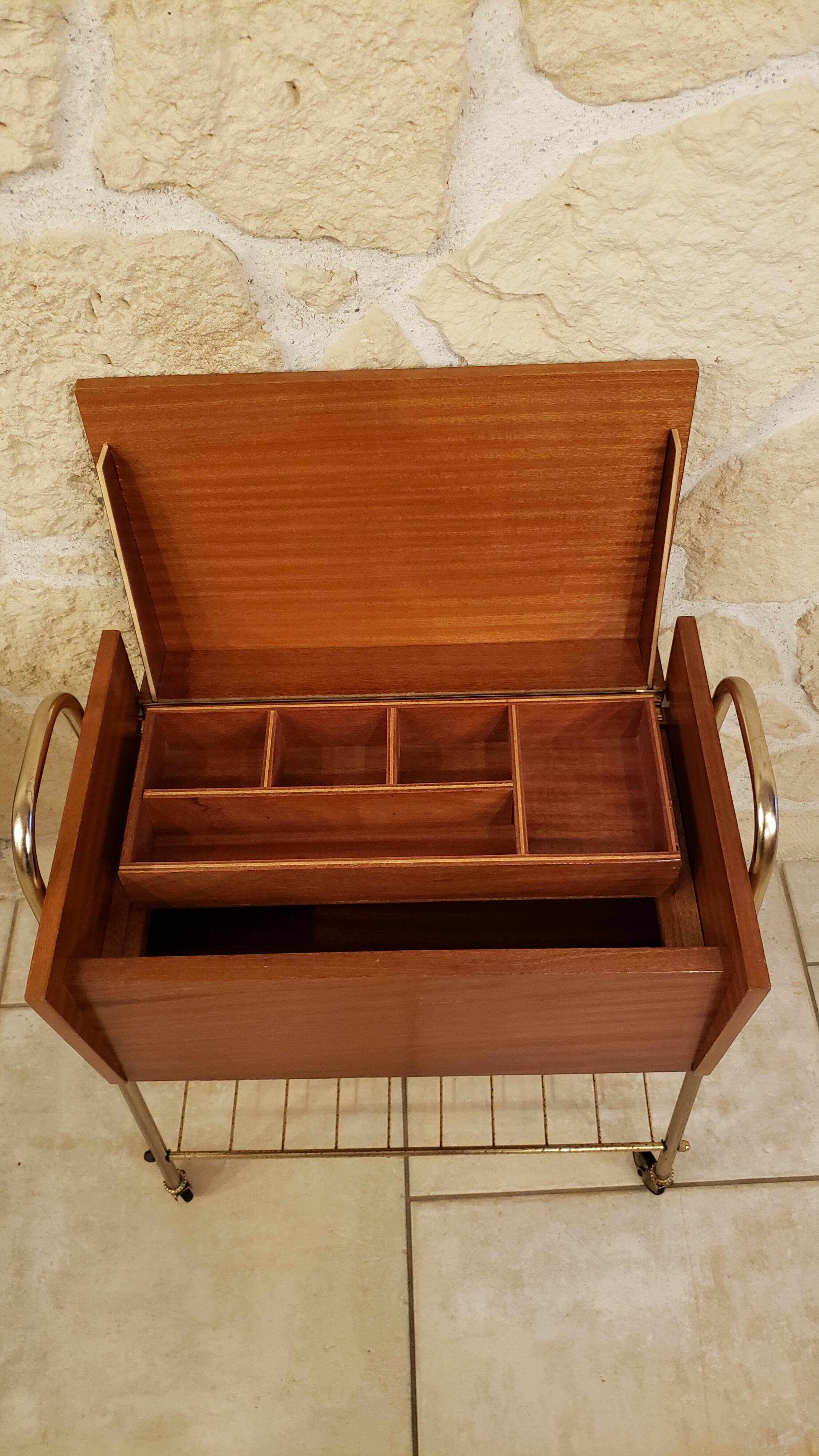 Worker on wheels vintage work box from the 60s