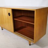 Buffet à portes coulissantes Erich Stratmann années 1960, orme