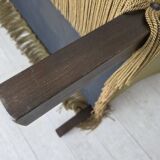 1970s, Danish 2-seater sofa, original green furniture velour.