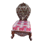 Small Anglo-Indian armchair in exotic wood